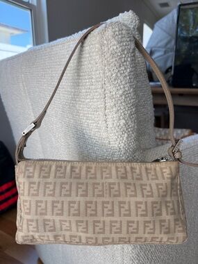Fendi Beige Zucchino Pochette